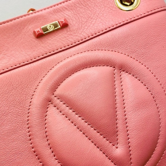 VALENTINO by MARIO VALENTINO โก Rita Pink Leather โก Shoulder Bag ๐ฒ Price to Sell - Picture 3 of 16
